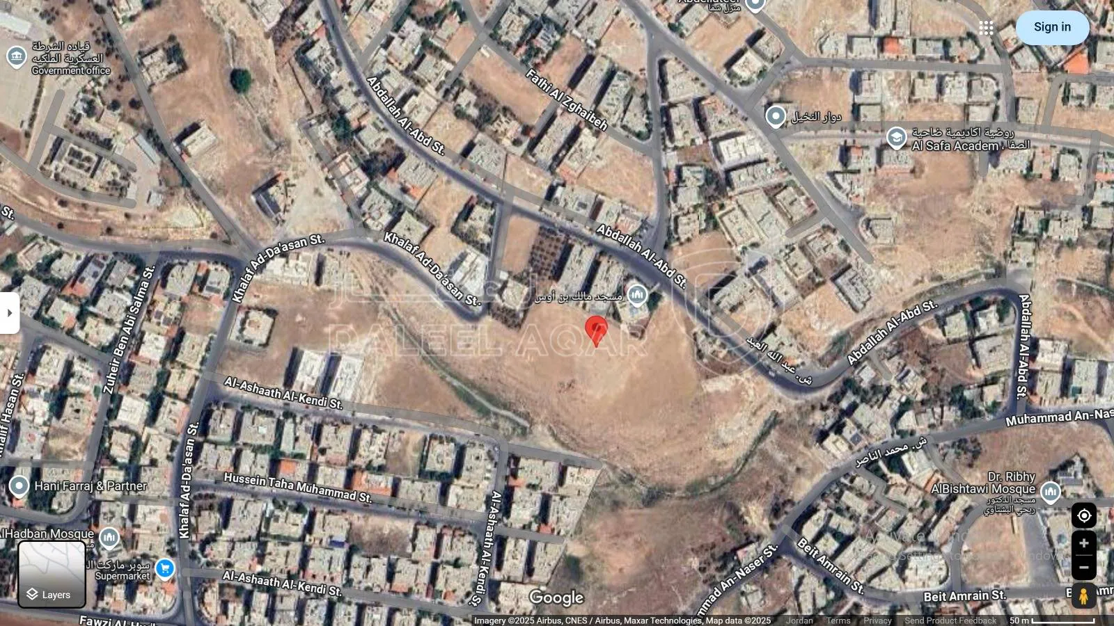 أرض في أرض سكنية للبيع في طبربور – حي أم العقارب، عمان  - 200,000 دأ - صورة 1